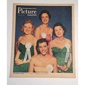 Picture Magazine Minneapolis Sunday Tribune 10/23/1955 Miss America Midwest